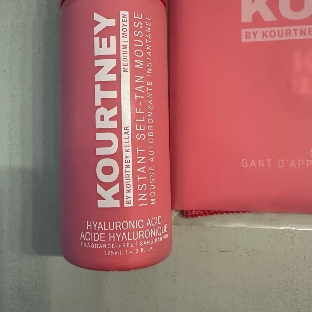 Kourtney Kellar Medium Instant Self-Tan Mousse with Application Mitt NWT